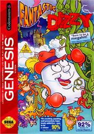 Box cover for Fantastic Dizzy on the Sega Genesis.