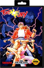 Box cover for Fatal Fury - King of Fighters / Garou Densetsu - shukumei no tatakai on the Sega Genesis.