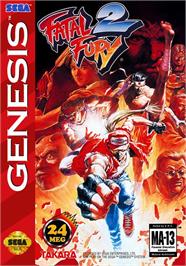 Box cover for Fatal Fury 2 on the Sega Genesis.