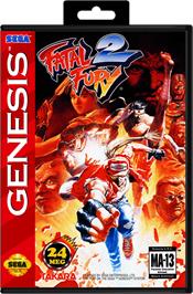 Box cover for Fatal Fury 2 / Garou Densetsu 2 - arata-naru tatakai on the Sega Genesis.