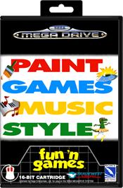 Box cover for Fun 'N Games on the Sega Genesis.