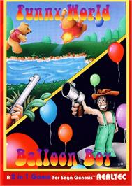 Box cover for Funny World And Balloon Boy on the Sega Genesis.