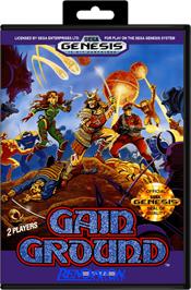Box cover for Gain Ground on the Sega Genesis.