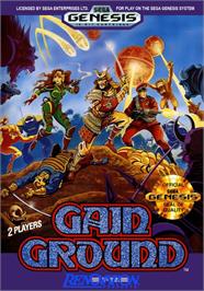 Box cover for Gain Ground on the Sega Genesis.