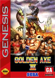 Box cover for Golden Axe 3 on the Sega Genesis.