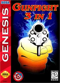 Box cover for Gunfight 3 In 1 on the Sega Genesis.