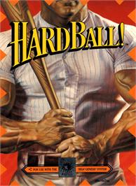 Box cover for HardBall on the Sega Genesis.