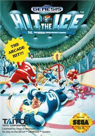 Box cover for Hit the Ice - The Video Hockey League on the Sega Genesis.