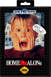 Box cover for Home Alone on the Sega Genesis.