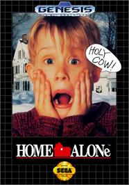 Box cover for Home Alone on the Sega Genesis.