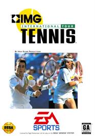 Box cover for Img International Tour Tennis on the Sega Genesis.