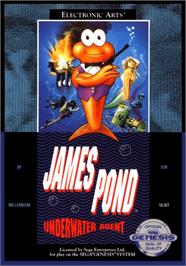 Box cover for James Pond - Underwater Agent on the Sega Genesis.