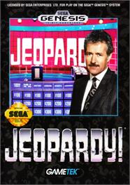 Box cover for Jeopardy! on the Sega Genesis.