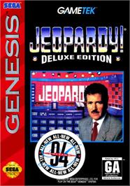 Box cover for Jeopardy! - Deluxe Edition on the Sega Genesis.