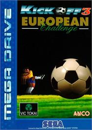 Box cover for Kick Off 3 - European Challenge on the Sega Genesis.