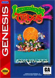Box cover for Lemmings 2 - The Tribes on the Sega Genesis.