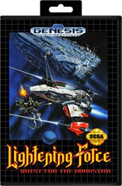Box cover for Lightning Force: Quest for the Darkstar on the Sega Genesis.