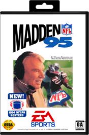 Box cover for Madden NFL '95 on the Sega Genesis.