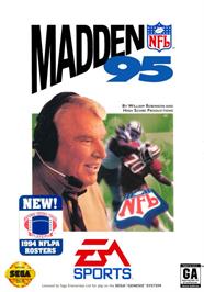 Box cover for Madden Nfl 95 on the Sega Genesis.