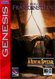 Box cover for Mary Shelley's Frankenstein on the Sega Genesis.
