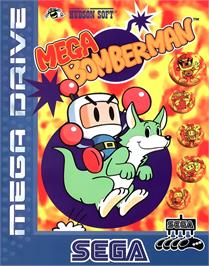 Box cover for Mega Bomberman special 8-player-demo on the Sega Genesis.