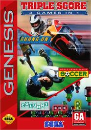 Box cover for Mega Games I on the Sega Genesis.