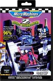 Box cover for Micro Machines 2: Turbo Tournament on the Sega Genesis.