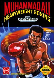 Box cover for Muhammad Ali Heavyweight Boxing on the Sega Genesis.