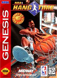 Box cover for NBA Hang Time on the Sega Genesis.