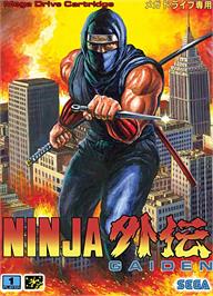 Box cover for Ninja Gaiden on the Sega Genesis.