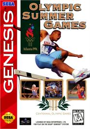 Box cover for Olympic Summer Games on the Sega Genesis.