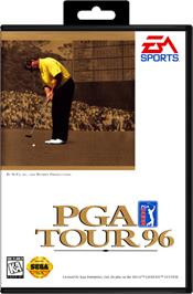 Box cover for PGA Tour '96 on the Sega Genesis.