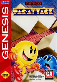 Box cover for Pac-Panic on the Sega Genesis.