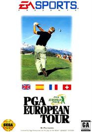 Box cover for Pga European Tour on the Sega Genesis.