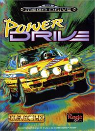 Box cover for Power Drive on the Sega Genesis.