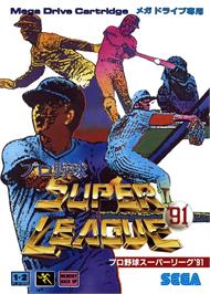 Box cover for Pro Yakyuu Super League '91 on the Sega Genesis.