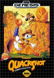 Box cover for Quackshot Starring Donald Duck on the Sega Genesis.
