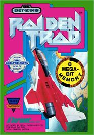 Box cover for Raiden Trad on the Sega Genesis.