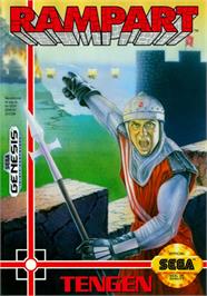Box cover for Rampart on the Sega Genesis.