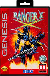 Box cover for Ranger X on the Sega Genesis.
