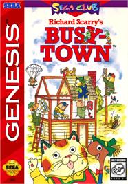 Box cover for Richard Scarry's Busytown on the Sega Genesis.