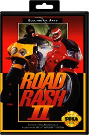 Box cover for Road Rash 2 on the Sega Genesis.