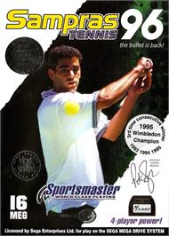 Box cover for Sampras Tennis 96 on the Sega Genesis.