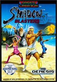 Box cover for Shadow Blasters on the Sega Genesis.