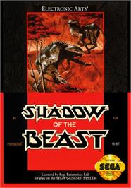 Box cover for Shadow Of The Beast on the Sega Genesis.