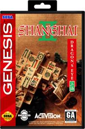 Box cover for Shanghai II on the Sega Genesis.