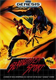 Box cover for Slaughter Sport on the Sega Genesis.
