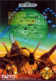 Box cover for Space Invaders '91 on the Sega Genesis.