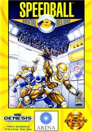 Box cover for Speedball 2 on the Sega Genesis.