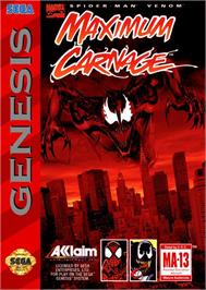 Box cover for Spider-man And Venom - Maximum Carnage on the Sega Genesis.